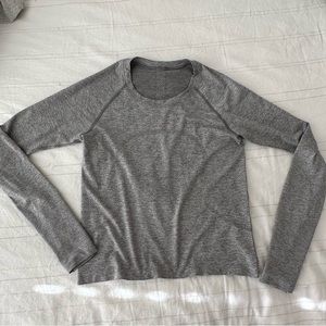 lululemon swiftly tech race length in slate/white